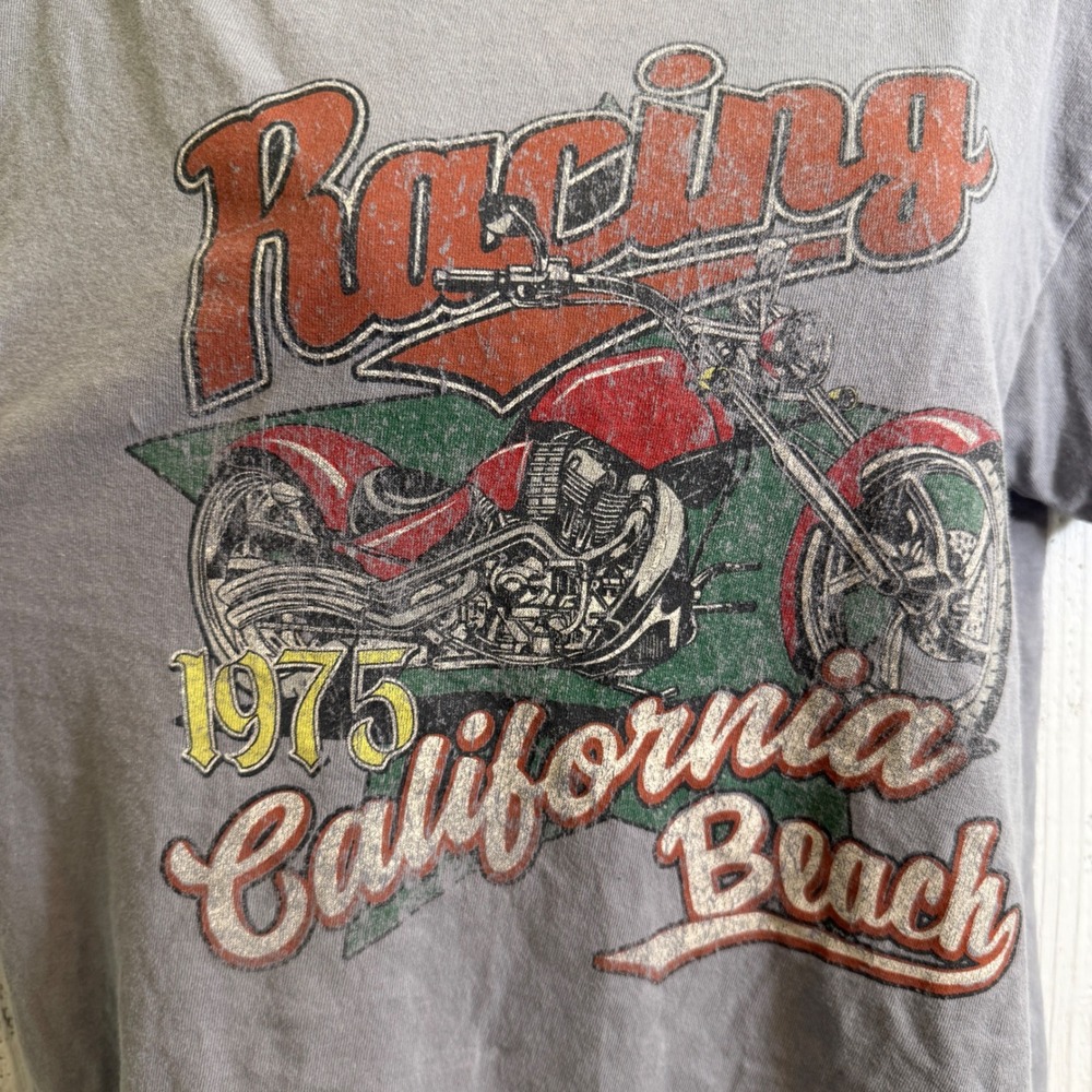 Full Tilt Racing 1975 California Beach TShirt Women Small Relax Fit Retro Grunge - Picture 2 of 10